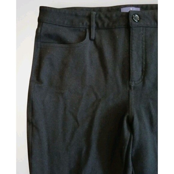 NYDJ Women's Peite Samantha Slim Ponte Pants Black Size 12P Lift Tuck - Picture 3 of 7